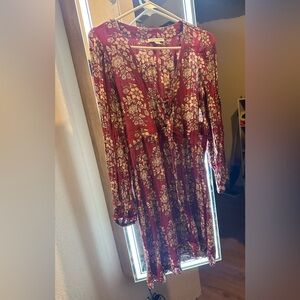 Knee length floral dress